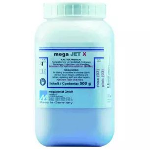 Mega-Jet X Le Pot De 500 G De Poudre Rose Veiné - Megadental - 09-363