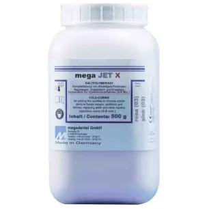 Mega-Jet X Le Pot De 500 G De Poudre Clear - Megadental - 09-364