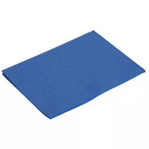 Serviettes Plastifiees 45X33Cm Bleu Fonce Medibase(500) - 53-034