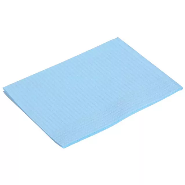 Serviettes Plastifiees 45X33Cm Bleu Clair Medibase(500) - 53-035