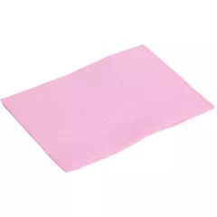 Serviettes Plastifiees 45X33Cm Rose Medibase (500) - 53-039