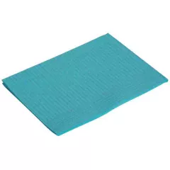 Serviettes Plastifiees 45X33Cm Bleu Aqua Medibase (500) - 53-055