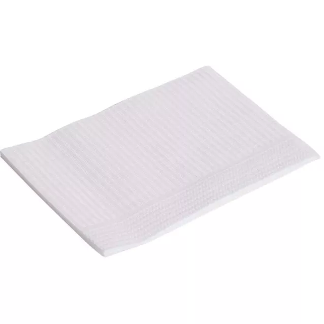 Serviettes Plastifiees 45X33Cm Blanc Medibase (500) - 53-065