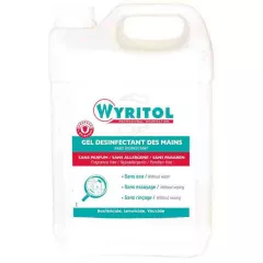 Gel Hydroalcoolique 5L - Wyritol - 53-320