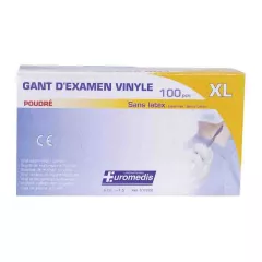 Gants Vinyle Poudrés Small 6/7 - Euromedis - 53-682