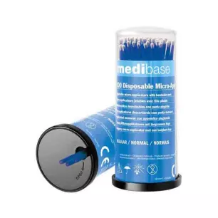 Micro Applicateurs Regular Bleu/Bleu Medibase (400) - 56-020