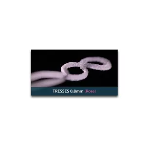 Tresse rose Diamètre 0,8 mm x 150 mm - La boîte de 2 - Fiberforce CST Tresse rose Diamètre 0,8 mm x 150 mm - La boîte de 2 - Fiberforce CST