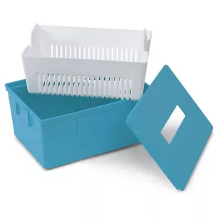 Bac Phagomat Couv. Bleu Tamis Bleu (3L) - Le bac de 3 L- Phagogene Bac Phagomat Couv. Bleu Tamis Bleu (3L) - Le bac de 3 L- Phagogene