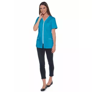 Tunique Jade Azur/Blanc Taille 0 - Oury