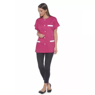 Tunique Anita Fuchsia/Blanc Taille 0 - Oury