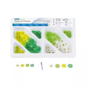 Polish Discs Kit Et Mandrin Kent (240) - Le coffret- Kent Dental