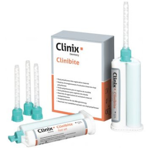 Silicone Enregistrement Occlusion Manuelle Clinibite Fast (2X50Ml 12 Emb Mel.) - CLINIX - HC-0246 Silicone Enregistrement Occlusion Manuelle Clinibite Fast (2X50Ml 12 Emb Mel.) - CLINIX - HC-0246