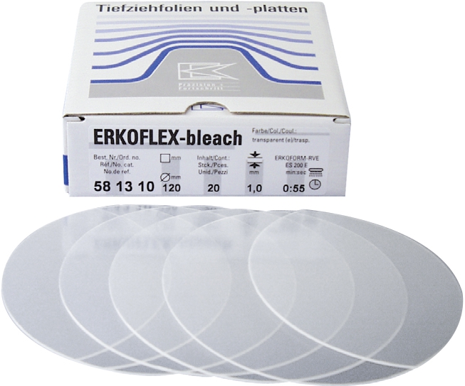 Erkoflex Bleach Transparent Plaques rondes Ø 120 mm 03-551
