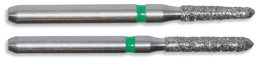 Fraises diamantées cylindrique Cylindrique à l extrémité arrondie 10-1089