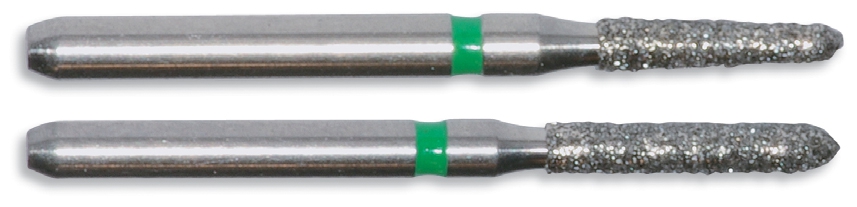 Fraises diamantées cylindrique Cylindrique à l extrémité arrondie 10-1083