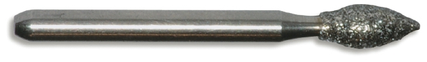 Fraises diamantées, classe 1,2,3 Flamme à l extrémité ogivale 10-1091