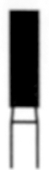 Fraises diamantées cylindrique Cylindrique à extrémité plate N°6836 10-1082