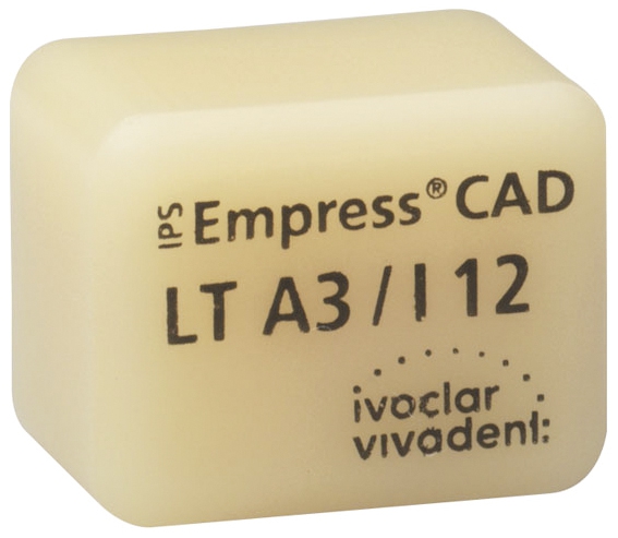 IPS EMPRESS CAD LT (Basse Translucidité)  I12 La boîte de 5, I12 BL 42-1406