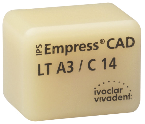 IPS EMPRESS CAD LT (Basse Translucidité) C14 La boîte de 5 C14 A-D 42-1393