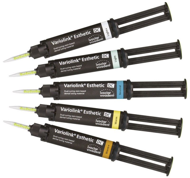 Variolink Esthetic DC Seringue Coffret : 1 seringue automélangeante de 5 g, 10 embouts de mélange 42-4023