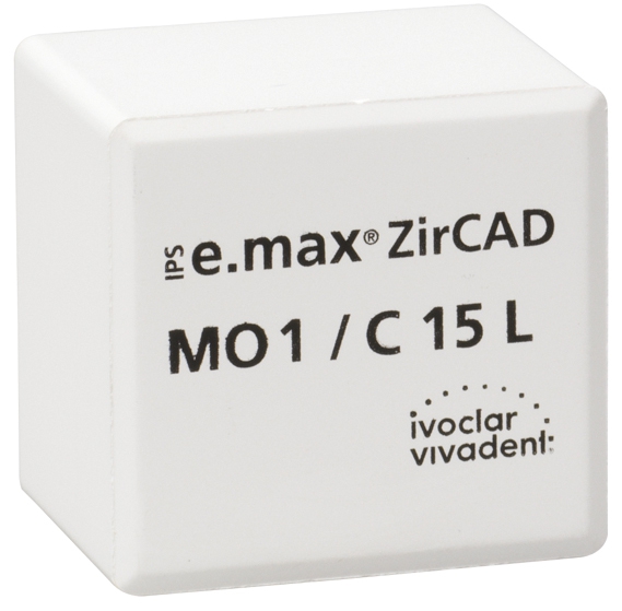 IPS E.MAX ZIRCAD MO (Opacité Moyenne) C15L La boîte de 5 42-1297
