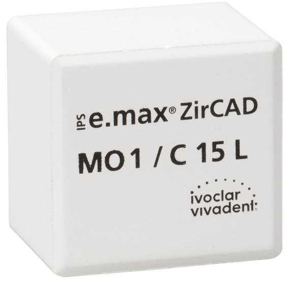 IPS E.MAX ZIRCAD MO (Opacité Moyenne) C15L La boîte de 25 42-3016