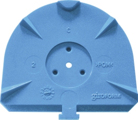 Réassort foreuse Plaque socle Giroform® 15-634