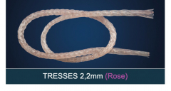 Tresse rose Ø 2,2 mm x 150 mm  08002