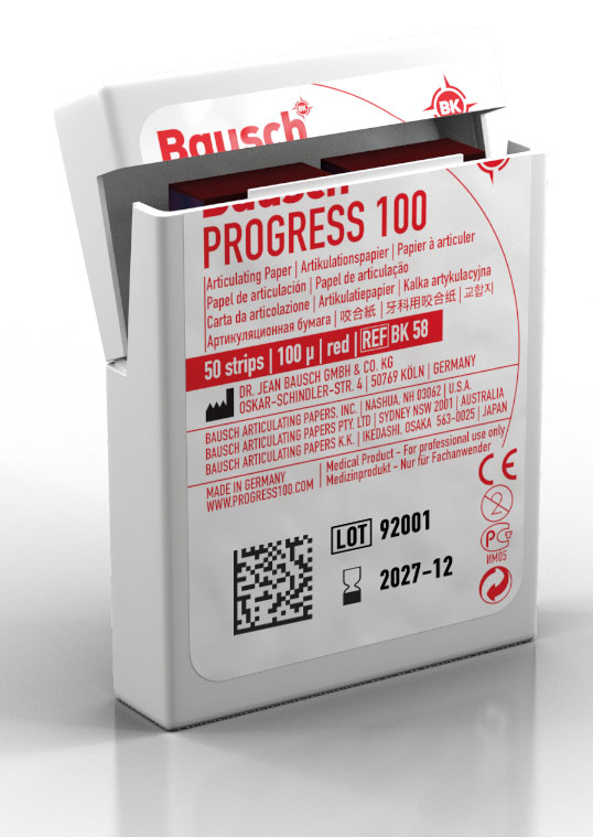 Papier à articuler 200 microns - Boîte rouge BK02 - Bausch